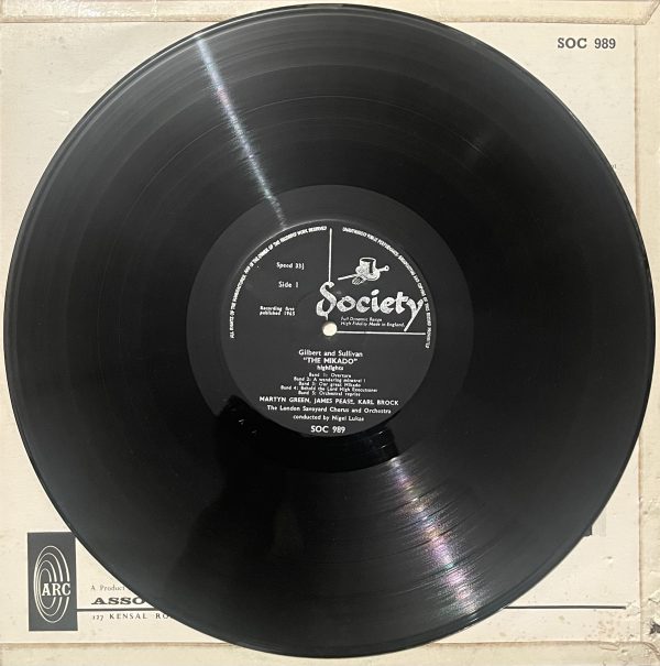 Gilbert & Sullivan - The Mikado - LP Vinyl