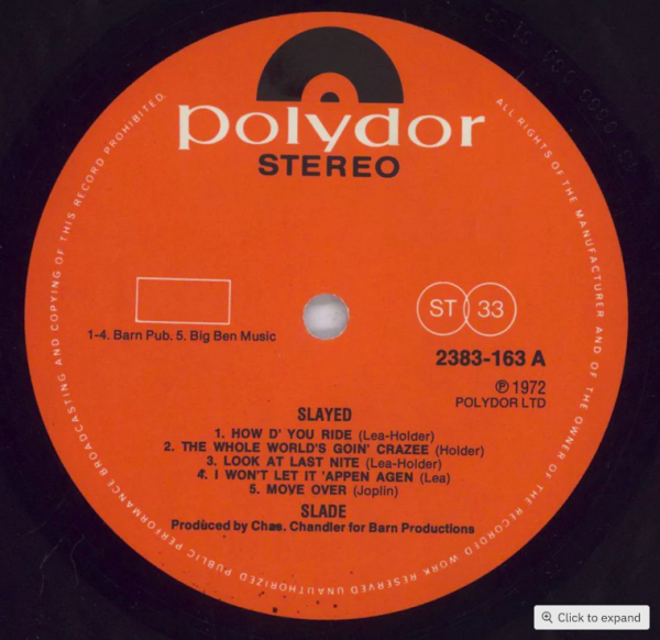 Slade Slayed? - 1st UK Vinyl LP - Image 2